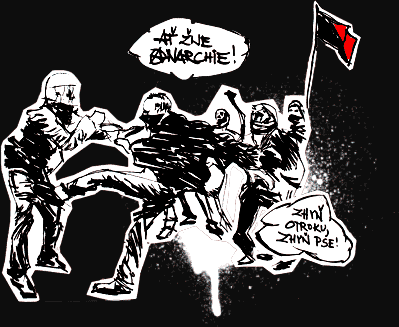 Demonstrace anarchistů